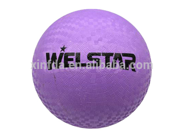 Natural rubber available in various sizes custom color logo printing playground ball