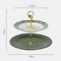 Creative Ceramic Cake Stand 2 Tier Designer Cake Stand For Party Dessert Stand Handmade Quantity Wholesaling Price