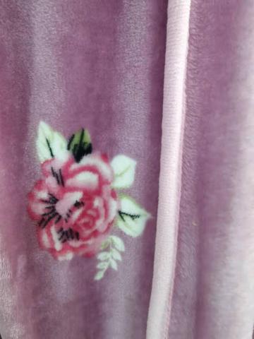 Elegant pink color flannel blanket