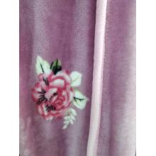 Elegant pink color flannel blanket