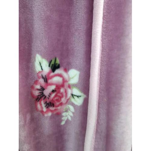 Elegant pink color flannel blanket