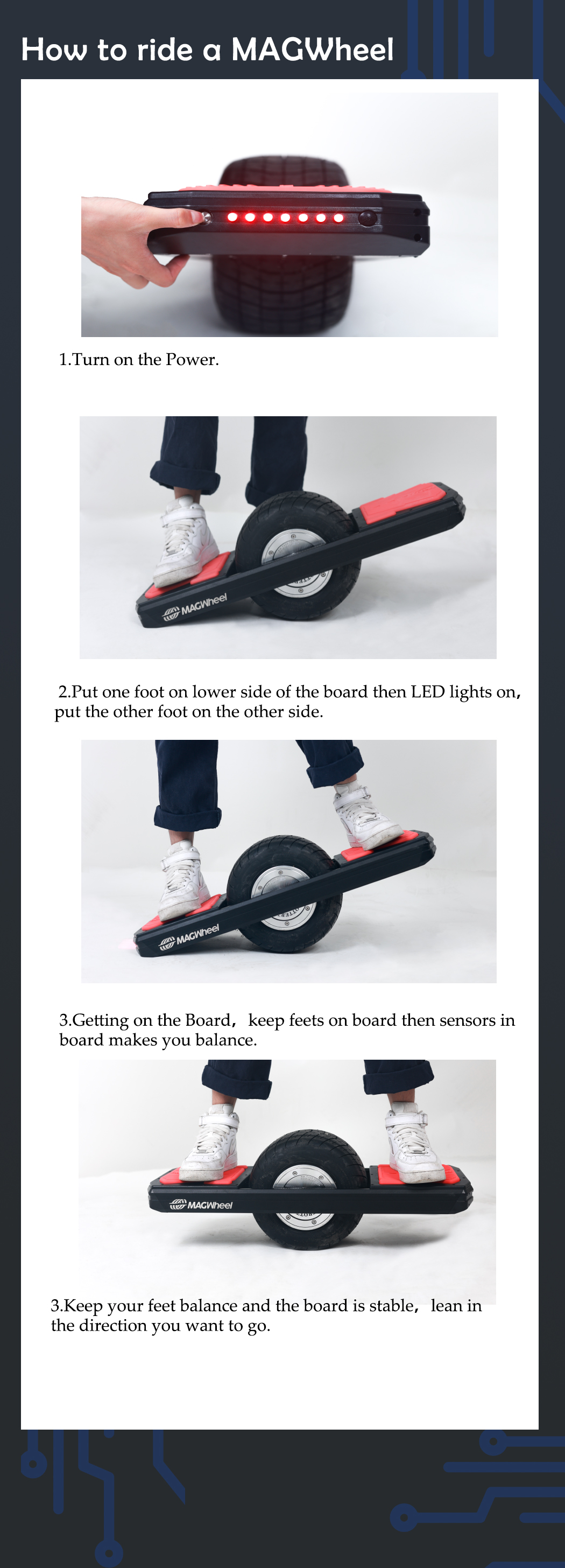 how to ride one wheel board