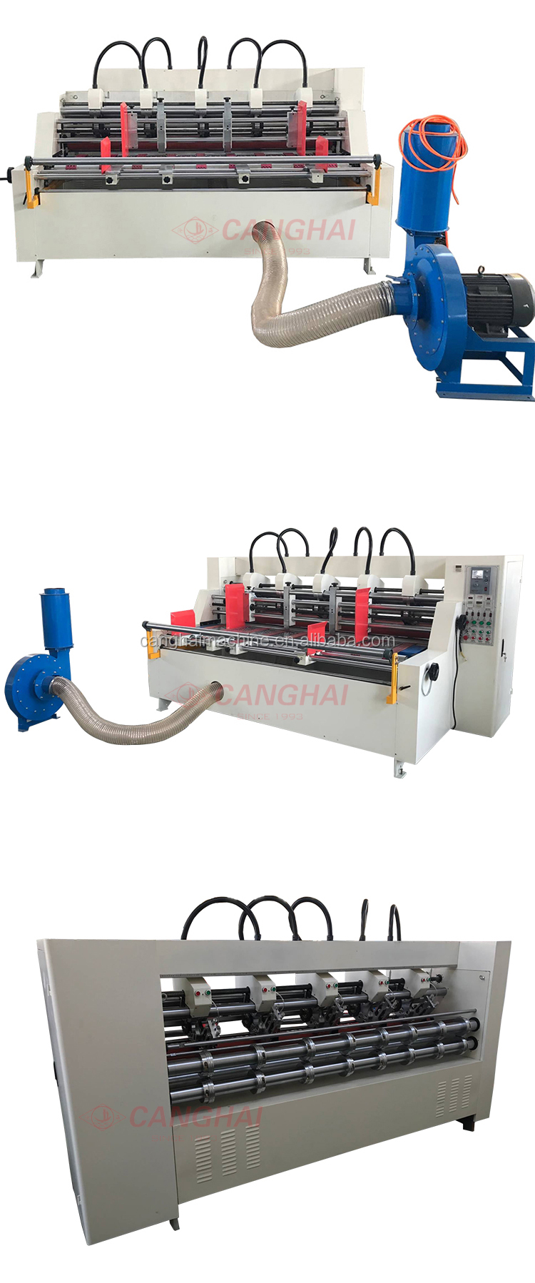 Automatic card thin blade slitter machine