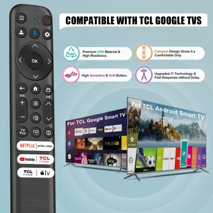 Voice Replacement Remote for TCL Google TV