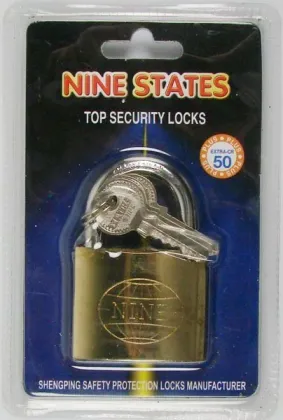 New Golden Plated Iron Padlock