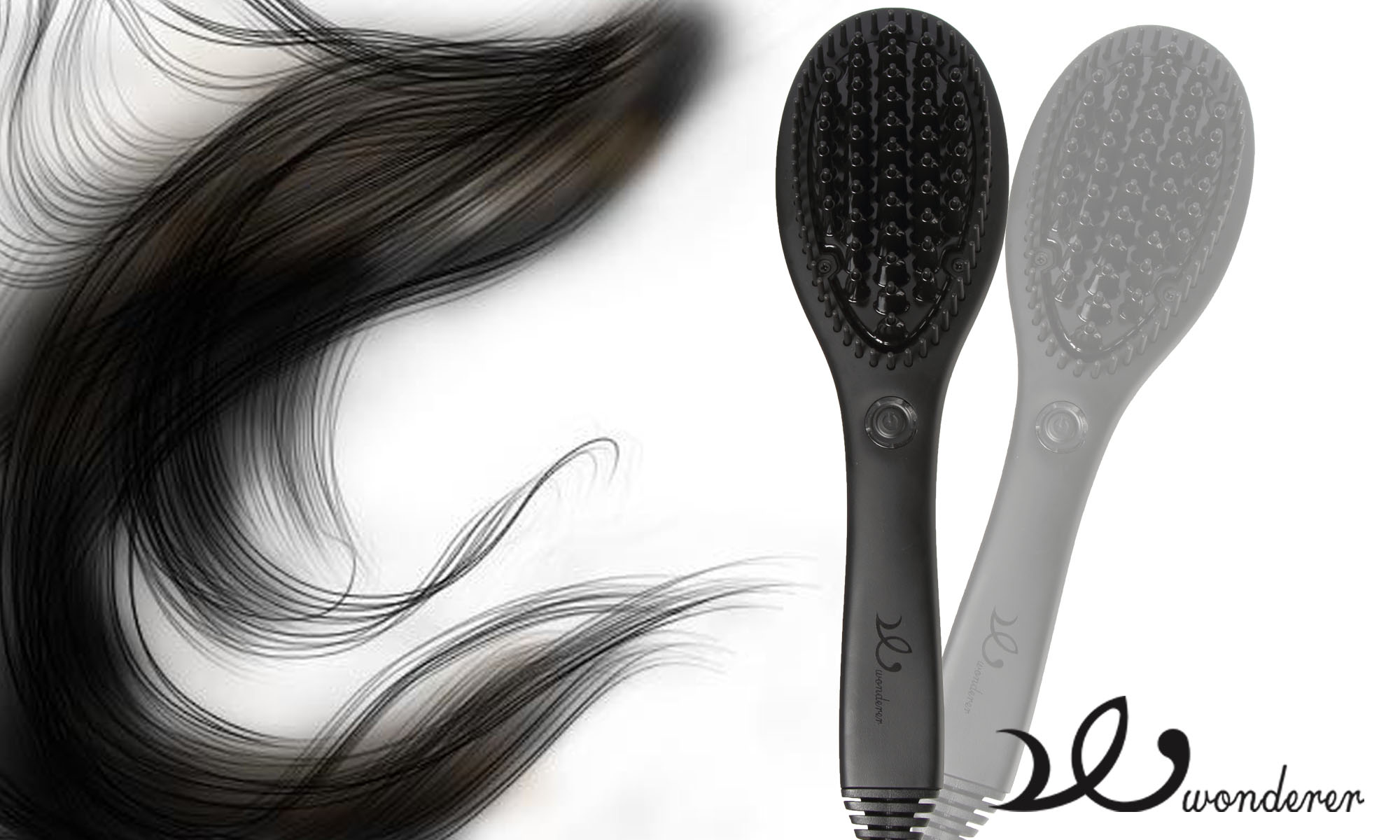 Hair Brush Nano Straightener