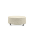 Rectangular Stool Modern Round Fabric Stool With Hardware Legs Supplier