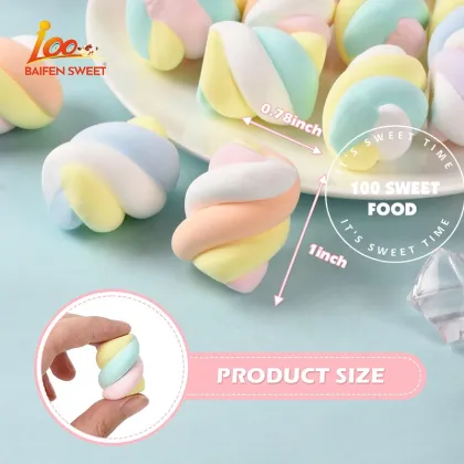 Custom Label Bulk Packed Halal Marshmallow Candy - Rabbit Shape Sweet Treats