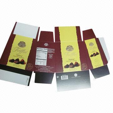 Chocolate Packing C2S Boxes, Customized Sizes and Designs are Accepted