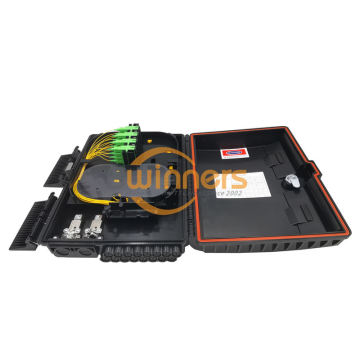 กล่องแยกไฟเบอร์ 1 × 16 PLC Splitter สีดำ