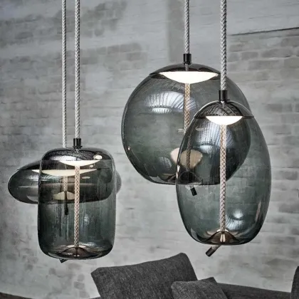 Scandinavian Post Modern Pendant Lights: Nordic Design Decor Glass Luminaire