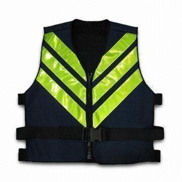 Safety Vest, Made of 100% Polyester Fabric, Available in Various Sizes