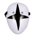 Máscaras plásticas com símbolos personalizáveis