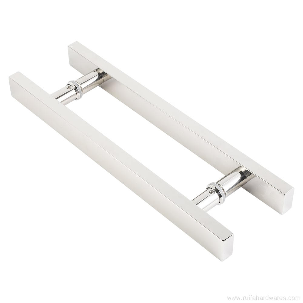 Stainless Steel H-Shaped Glass Door Handle