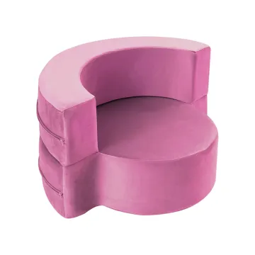 2024 Pink Portable Mini Round Kids Sofa Chair
