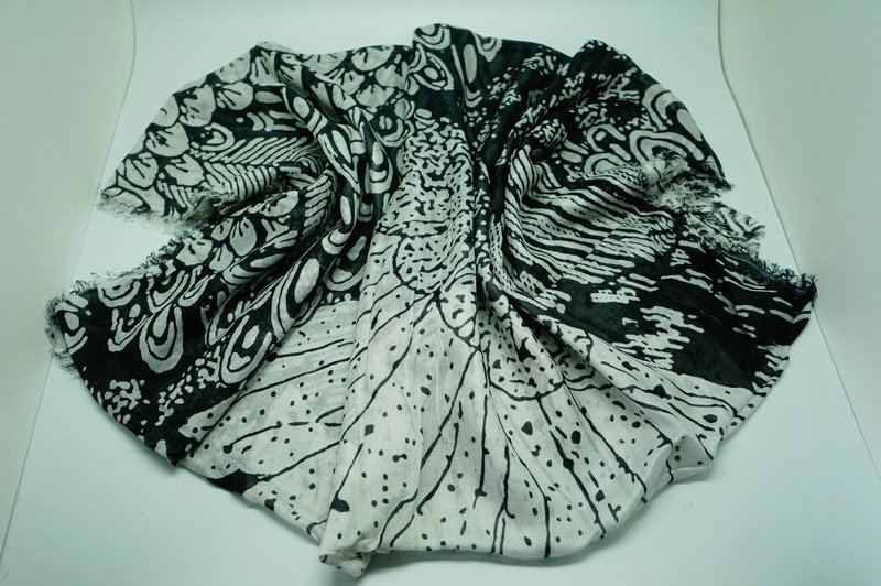 Printed Wool Scarf Yf 2013 920 3