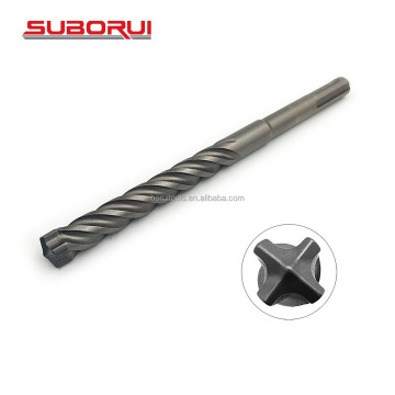 Borui Tungsten Carbide 160 mm 4 flûtes cross pointe SDS Plus de forage de marteau pour marbre, mur, béton, maçonnerie