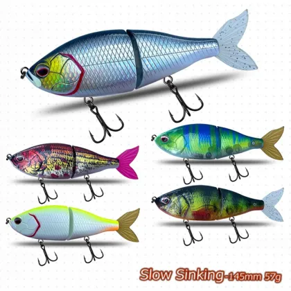 Runtoo 145mm 57g Wobbler Hard Glide Bait for Bass Fishing