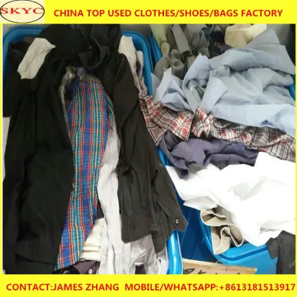 in bales cheap used clothing,men summer jean big size pants second hand clothing