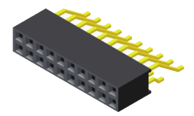 2.0mm Female Header Dual Row horizontal SMT