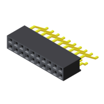 2.0mm Female Header Dual Row horizontal SMT