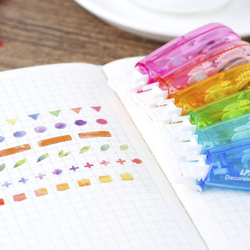 Linda cinta de corrección de patrones de dibujos animados para álbumes de recortes de bricolaje y decoración del diario - envío gratis