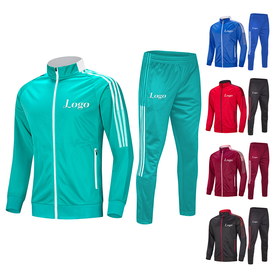 Sports Gym Training Suits Mga Set ng Sports Full Zipper