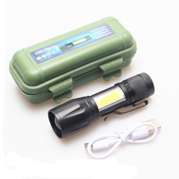 Rechargeable Zoom LED Flashlight with 3 Lighting Modes