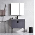 New bathroom cabinet grey and white color