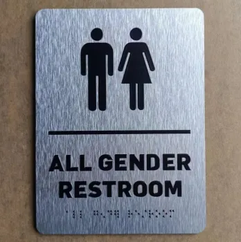 Restroom Signs ADA Compliant with Braille