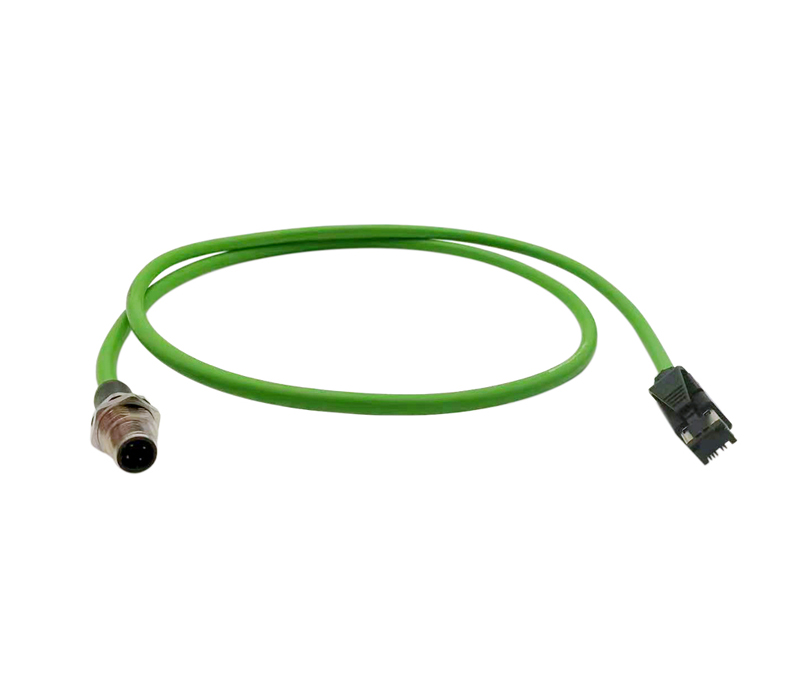 M12 4pin Male to rj45 Profinet Cable