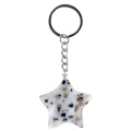 Kiwi Stone 30mm Star Pendant Pendant Keychain