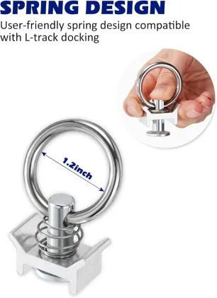 L Track Rail with Single Stud Fittings