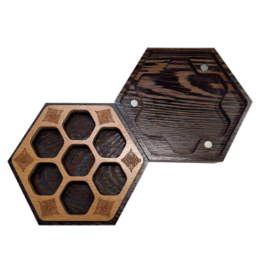 Cajas de dados de madera de juego de mesa de RPG de alta calidad