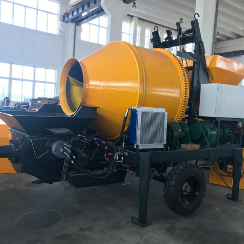 electric mobile concrete mixer pump up to 130m