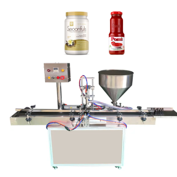 Pneumatic Piston Paste Filling Machine Line for Cheese, Curry, Juice, Peanut Butter, Jelly, and Gel