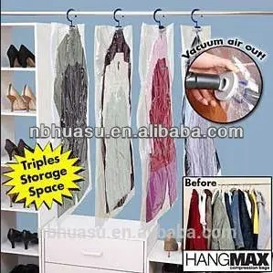 Popular vacuum bag hanger for clothing