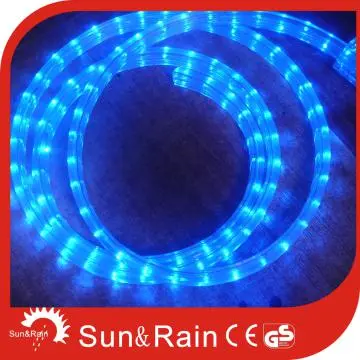 FLAT 3WIRES BLUE WTERPROOF AND INSIDEUSE LED ROPE LIGHT