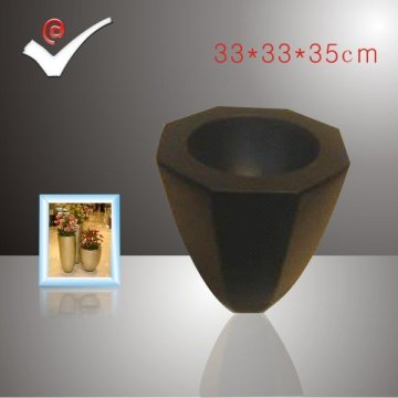 black window vase