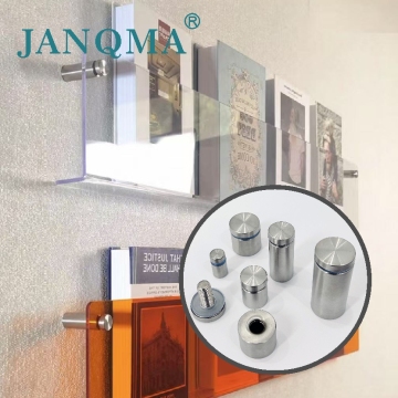 Round Standoffs Advertising Glass Display Standoff Screw