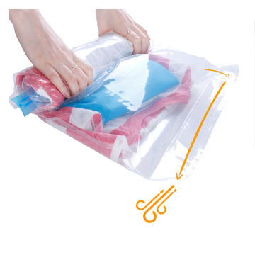 Customized Travel Vacuum Storage Bags with Zipper for Luggage