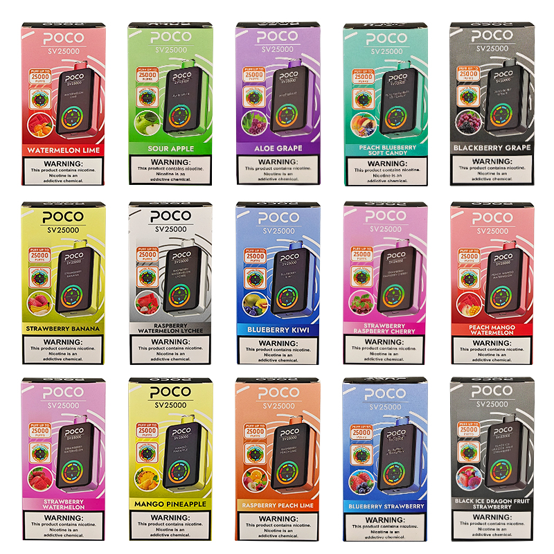POCO SV25000 Puffs NIC 0% 5% Disposable Vapes