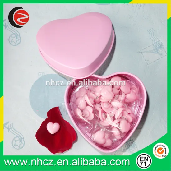 Best selling pink heart shaped push pins