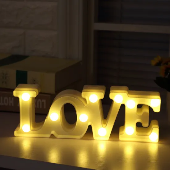 3D Love Letter Night Light: A Unique Wedding and Home Decor Gift for Lovers