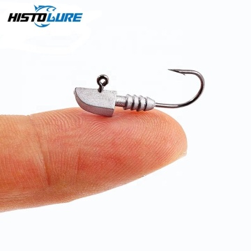 HISTOLURE 10pcs Rockfish Jig Heads 0.5g-1.5g for Soft Lures and Worm Hooks