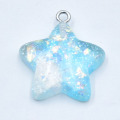 Resin Star Charm Pendent Design Boucles d'oreilles bijoux