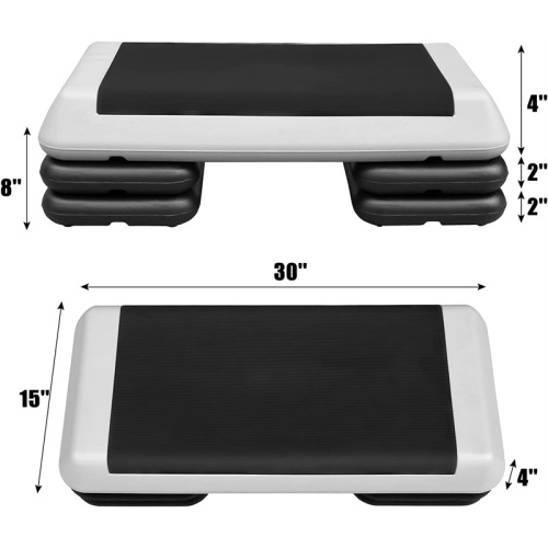 Etapa de treino ajustável Plataforma de etapa aeróbica para exercício