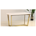 Combinaison de table et chaise de salle à manger en marbre minimaliste italien