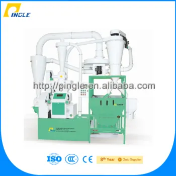 220V/380V milling machine 125KG/hr 625KG/hr small automatic wheat flour milling plant
