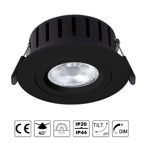 Tilt Led Recessed Downlights Slim led downlights with lens Supplier